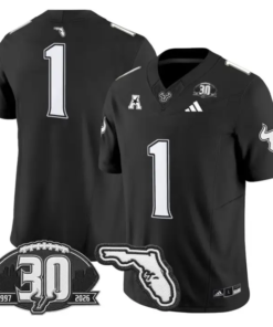 Team Jersey #1 South Florida Bulls 30th Patch Limited Stitched by My Store NCAA Football Jerseys