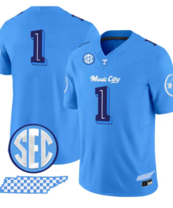 Team Jersey #1 Tennessee Vols Music City Edition Limited Stitched by My Store NCAA Football Jerseys