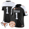 Team Jersey #1 Texas Longhorns 2026 Map and SEC Patch Stitched 11 Team Jersey #1 Texas Longhorns 2026 Map and SEC Patch Stitched by My Store NCAA Football Jerseys