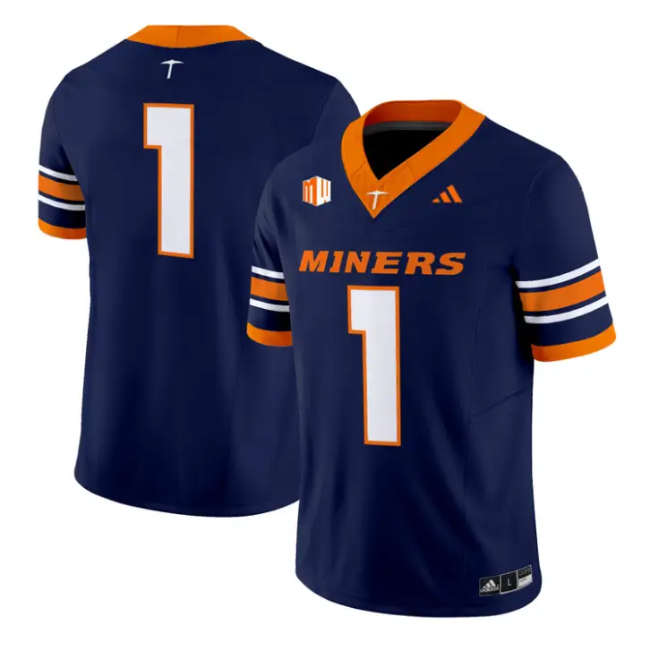 Team Jersey #1 UTEP Miners 2016 Vapor Limited Stitched by My Store NCAA Football Jerseys