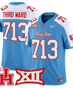 Third Ward Jersey #713 Houston Cougars 2026 Vapor Limited Stitched by My Store NCAA Football Jerseys