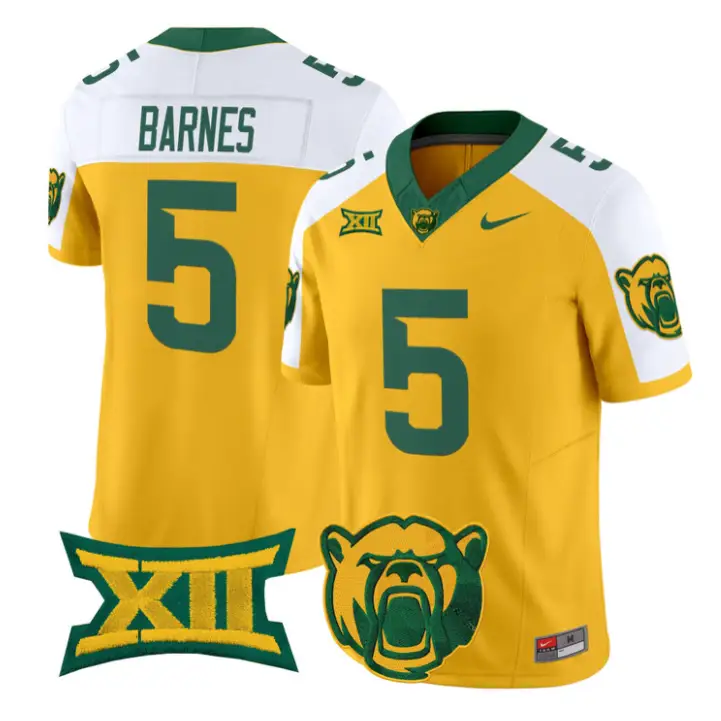 Travion Barnes Jersey #5 Baylor Bears 2026 Vapor Limited Stitched by My Store NCAA Football Jerseys