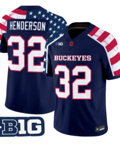 Will Howard Jersey #18 Ohio State America 250 Edition Vapor Limited Stitched by My Store NCAA Football Jerseys