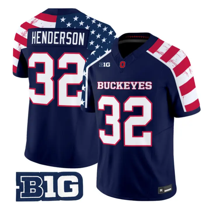 Will Howard Jersey #18 Ohio State America 250 Edition Vapor Limited Stitched by My Store NCAA Football Jerseys