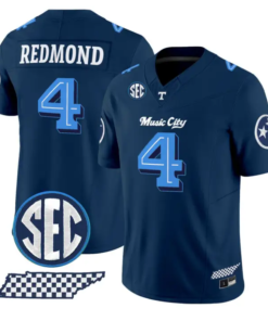Ty Redmond Jersey #4 Tennessee Vols Music City Edition Stitched by My Store NCAA Football Jerseys