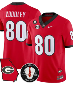 Vince Dooley Jersey #80 Georgia Bulldogs 2026 Vince Dooley Stitched by My Store NCAA Football Jerseys