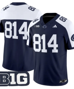 WHITEOUT Jersey #814 Penn State 2026 No Name on Back Limited Stitched by My Store NCAA Football Jerseys