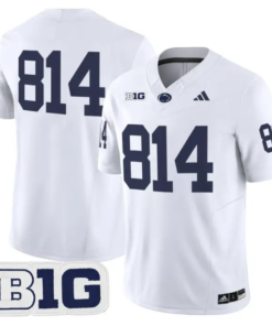 WHITEOUT Jersey #814 Penn State 2026 No Name on Back Limited Stitched by My Store NCAA Football Jerseys