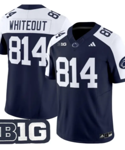 WHITEOUT Jersey #814 Penn State Nittany 2026 Limited Stitched by My Store NCAA Football Jerseys