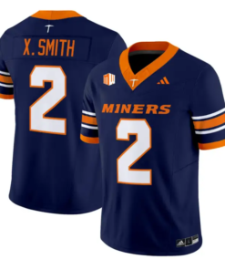 Xavier Smith Jersey #2 UTEP Miners 2016 Vapor Limited Stitched by My Store NCAA Football Jerseys