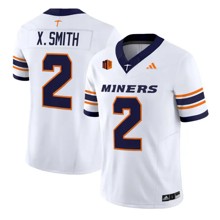 Xavier Smith Jersey #2 UTEP Miners 2016 Vapor Limited Stitched by My Store NCAA Football Jerseys