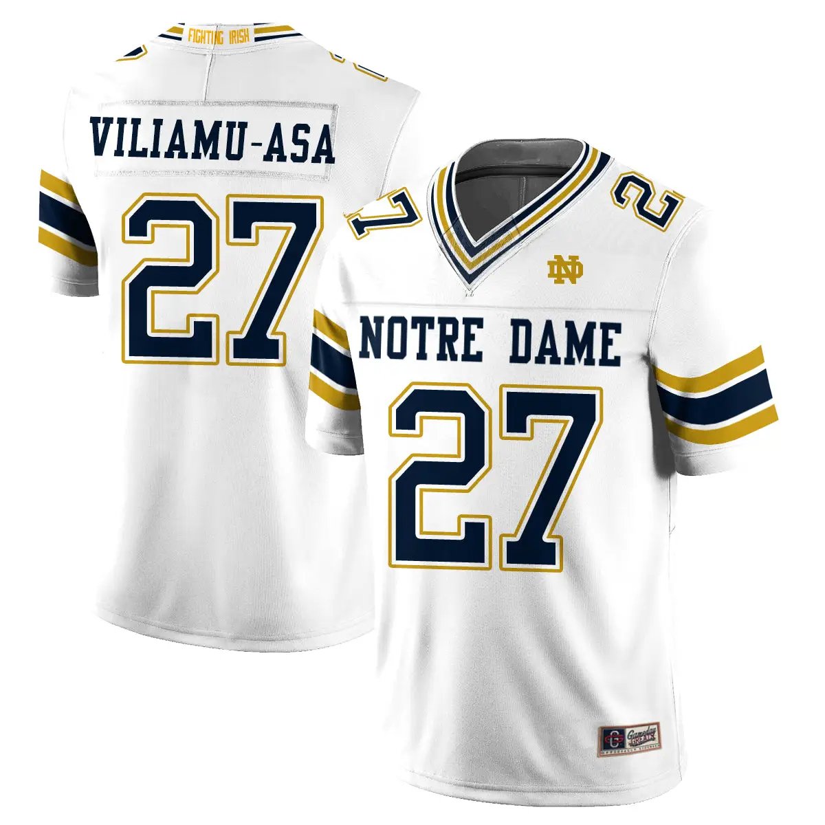 Notre Dame Fighting Irish 2026 Shamrock Series Football Vapor Jersey - Stitched by Notre Dame Fighting Irish