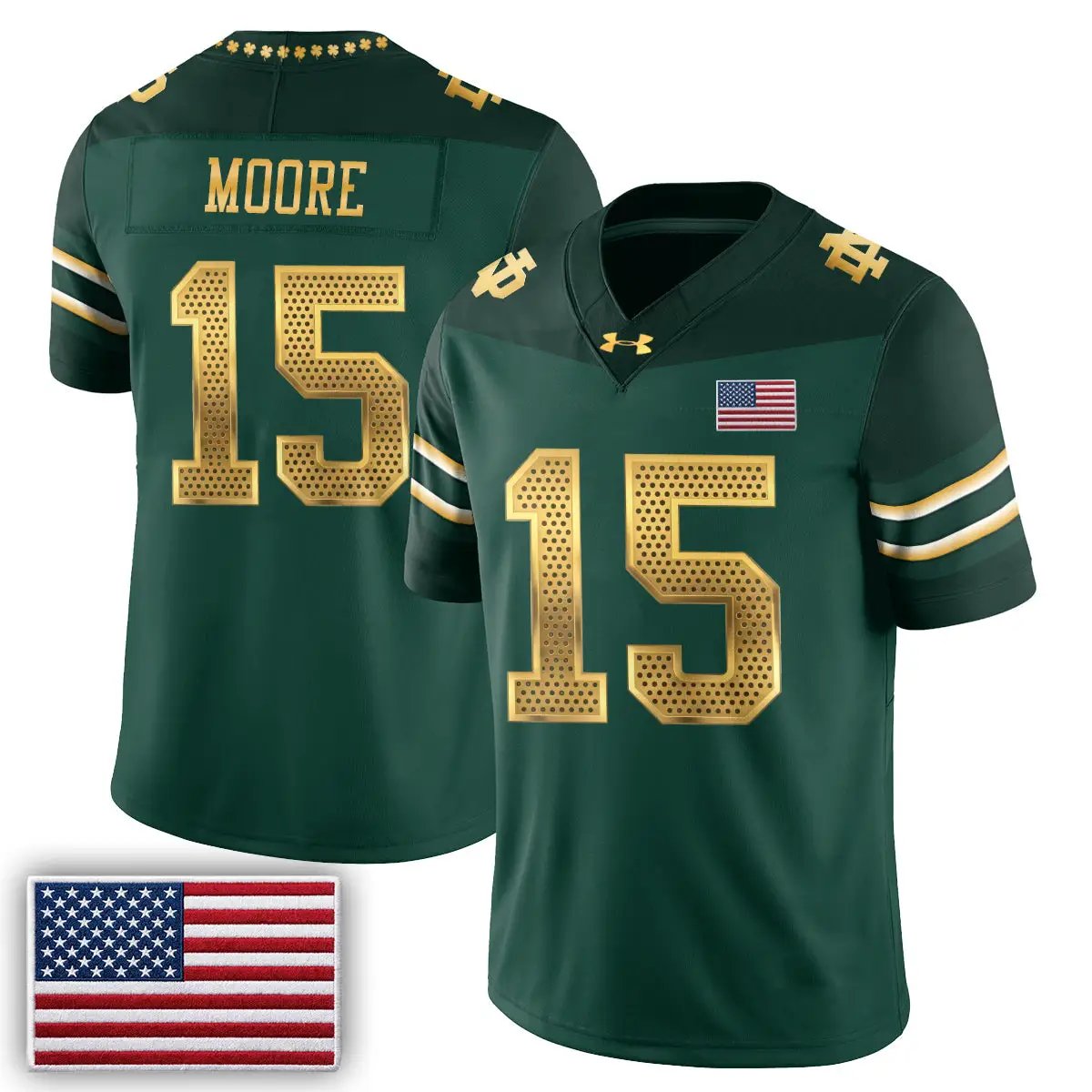 Notre Dame Fighting Irish 2026 Shamrock Series Football Vapor Jersey - Stitched by Notre Dame Fighting Irish