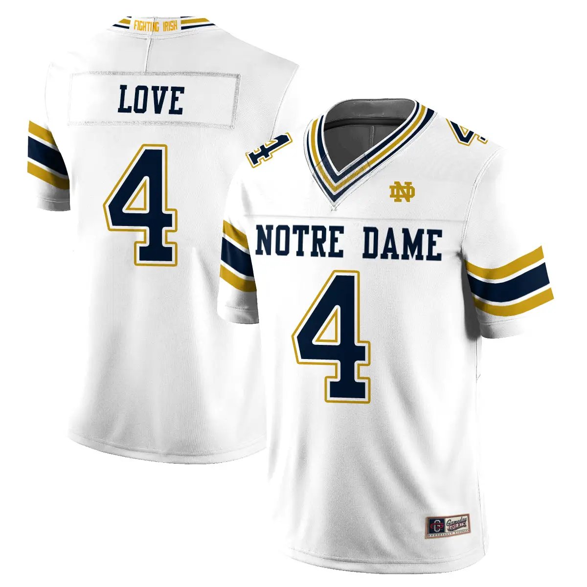 Notre Dame Fighting Irish 2026 Shamrock Series Football Vapor Jersey - Stitched by Notre Dame Fighting Irish