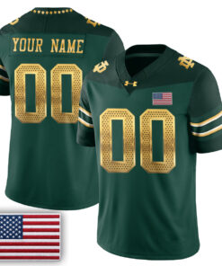 Notre Dame Fighting Irish 2026 Shamrock Series Football Vapor Custom Jersey - Stitched by Notre Dame Fighting Irish