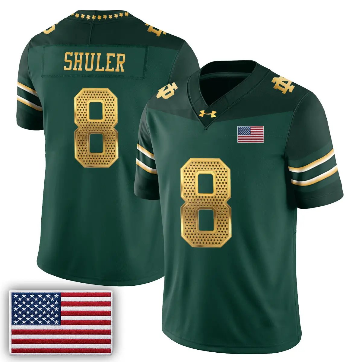 Notre Dame Fighting Irish 2026 Shamrock Series Football Vapor Jersey - Stitched by Notre Dame Fighting Irish