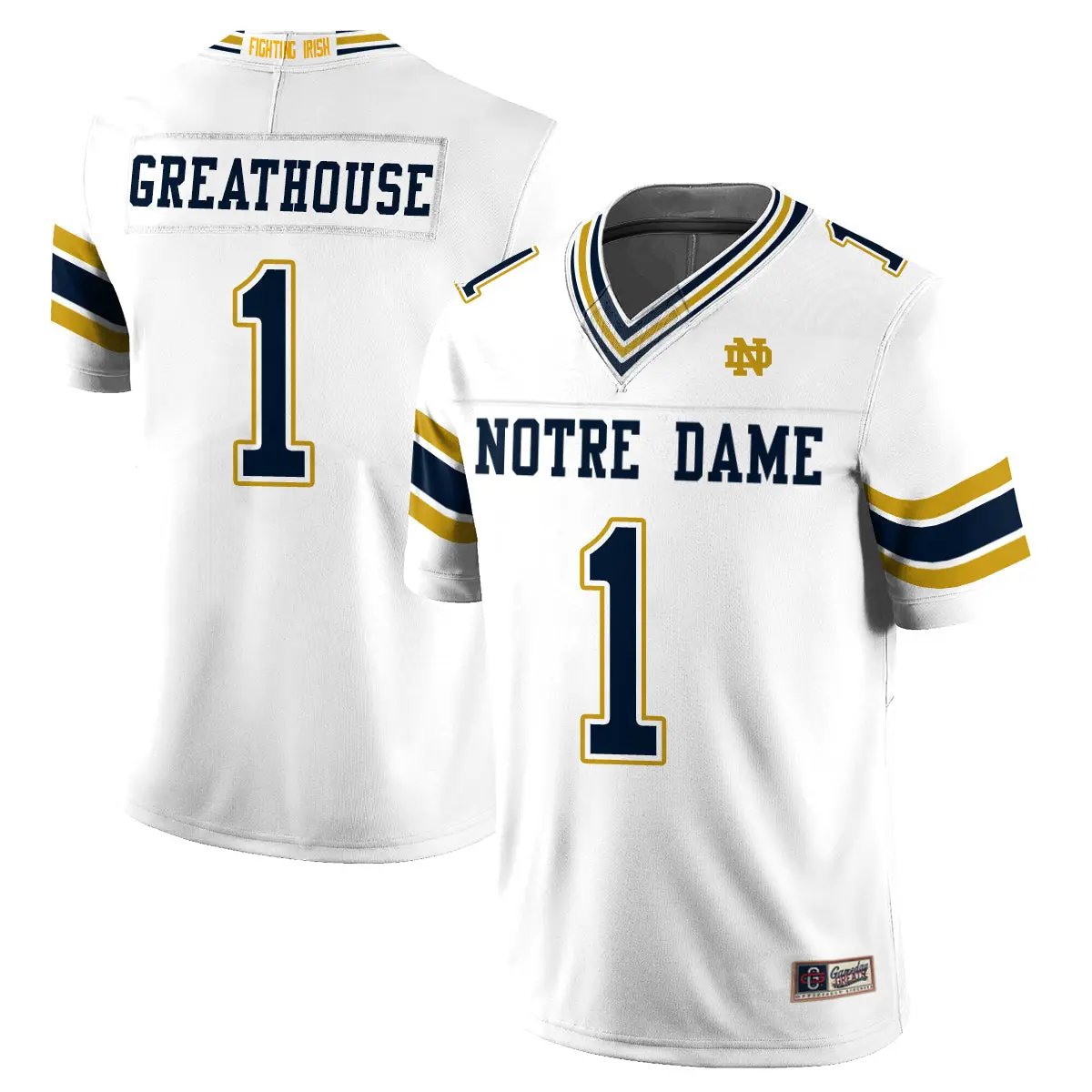 Notre Dame Fighting Irish 2026 Shamrock Series Football Vapor Jersey - Stitched by Notre Dame Fighting Irish