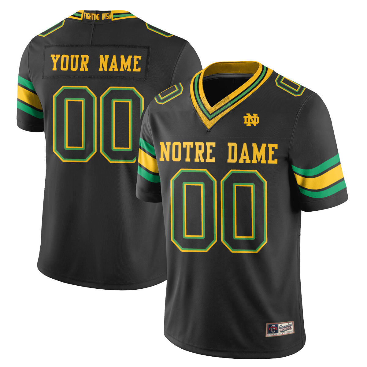 Notre Dame Fighting Irish 2026 Shamrock Series Football Vapor Custom Jersey - Stitched by Notre Dame Fighting Irish