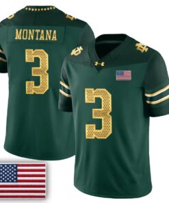 Notre Dame Fighting Irish 2026 Shamrock Series Football Vapor Jersey - Stitched by Notre Dame Fighting Irish