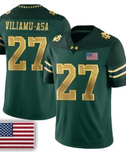 Notre Dame Fighting Irish 2026 Shamrock Series Football Vapor Jersey - Stitched by Notre Dame Fighting Irish