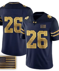 Notre Dame Fighting Irish 2026 Shamrock Series Football Vapor Jersey - Stitched by Notre Dame Fighting Irish
