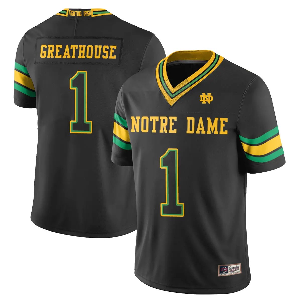 Notre Dame Fighting Irish 2026 Shamrock Series Football Vapor Jersey - Stitched by Notre Dame Fighting Irish