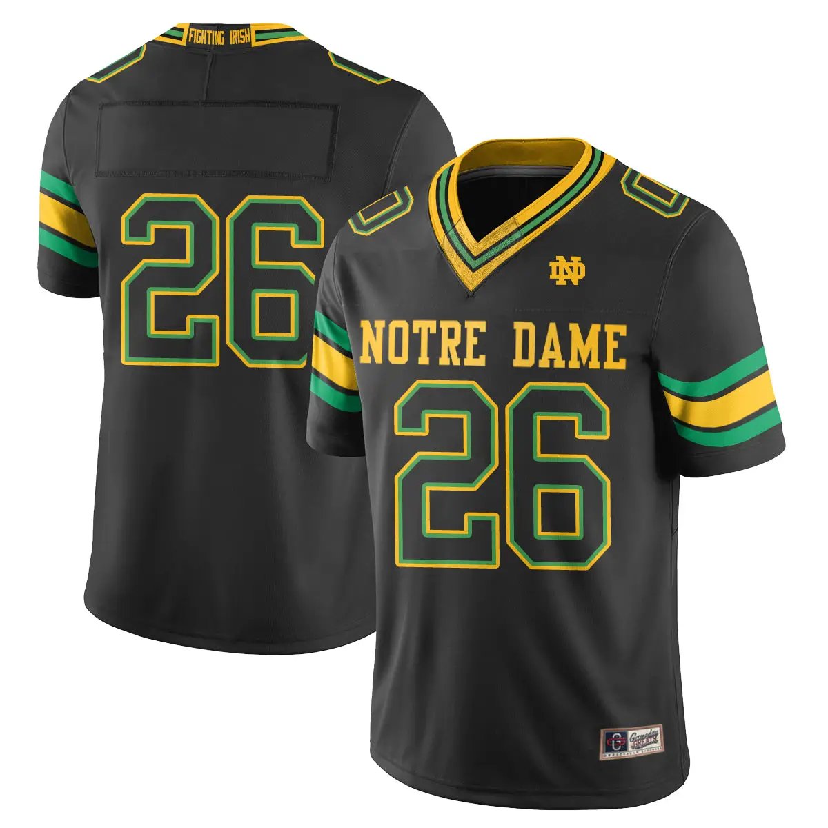 Notre Dame Fighting Irish 2026 Shamrock Series Football Vapor Jersey - Stitched by Notre Dame Fighting Irish