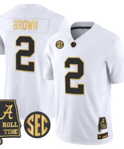 Alabama Crimson Tide 2026 Gold Vapor Limited Jersey - Alabama Map - Stitched 64 BAMA 2026 Gold Vapor Limited Jersey - Alabama Map - Stitched by Alabama Crimson Tide