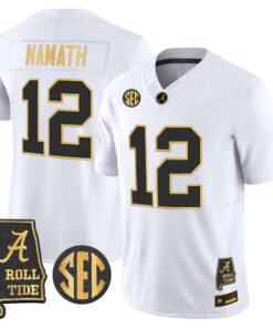 Alabama Crimson Tide 2026 Gold Vapor Limited Jersey - Alabama Map - Stitched 70 BAMA 2026 Gold Vapor Limited Jersey - Alabama Map - Stitched by Alabama Crimson Tide