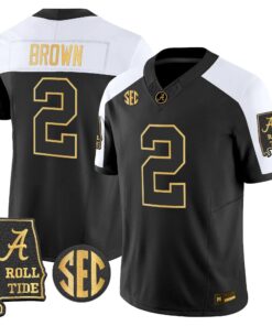 Alabama Crimson Tide 2026 Gold Vapor Limited Jersey - Alabama Map - Stitched 88 BAMA 2026 Gold Vapor Limited Jersey - Alabama Map - Stitched by Alabama Crimson Tide