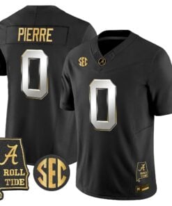 Alabama Crimson Tide 2026 Gold Vapor Limited Jersey - Alabama Map - Stitched 77 BAMA 2026 Gold Vapor Limited Jersey - Alabama Map - Stitched by Alabama Crimson Tide