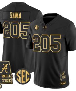 Alabama Crimson Tide 2026 Gold Vapor Limited Jersey - Alabama Map - Stitched 49 BAMA 2026 Gold Vapor Limited Jersey - Alabama Map - Stitched by Alabama Crimson Tide