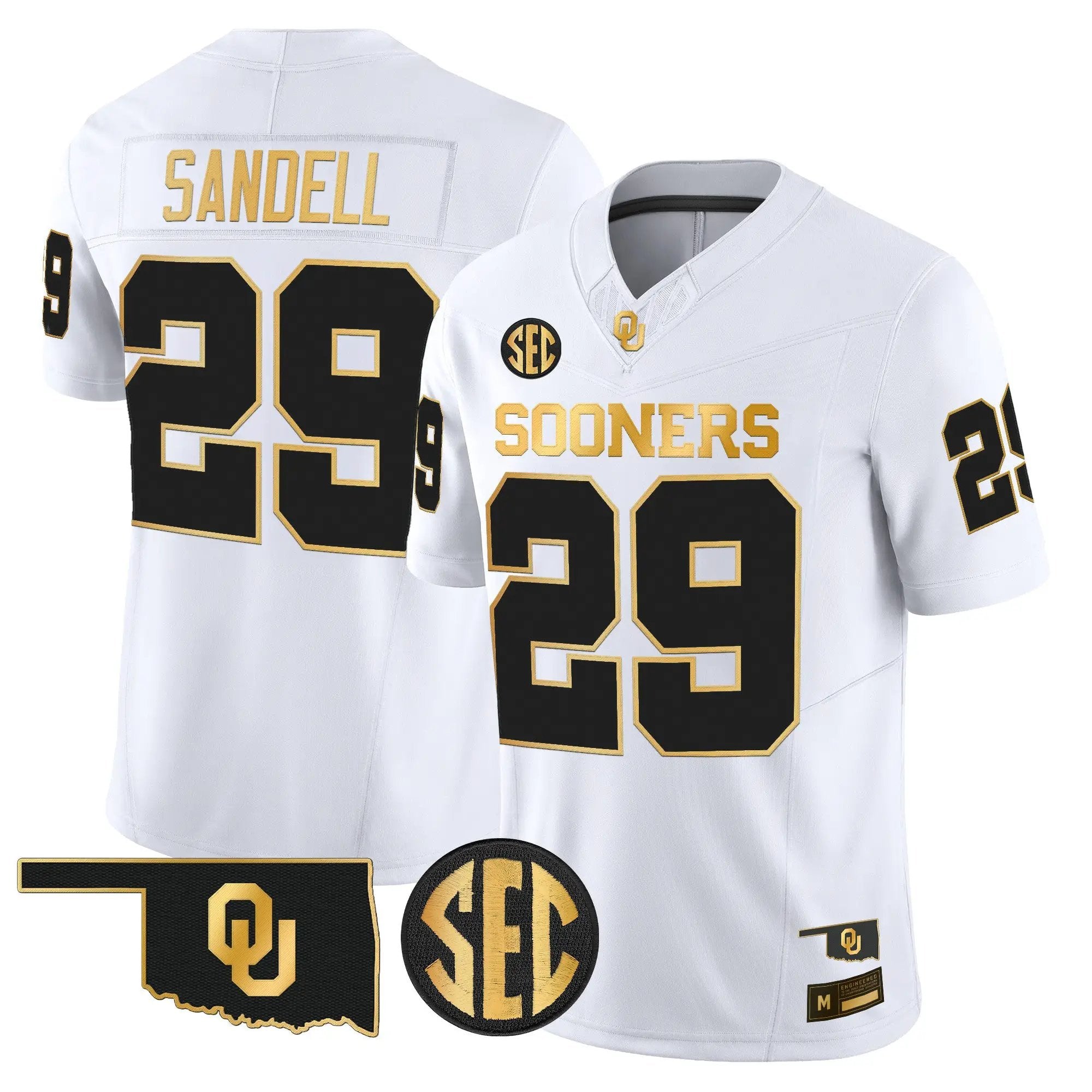 Oklahoma Sooners 2026 Gold Vapor Limited Jersey - Stitched 18 OU 2026 Gold Vapor Limited Jersey - Stitched by Digigearus