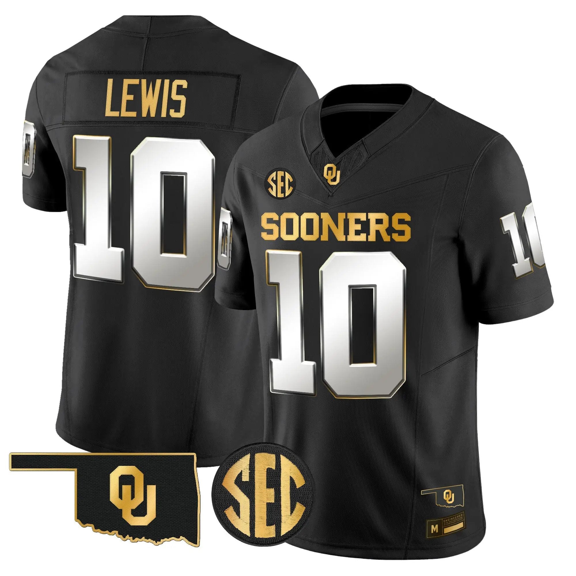 Oklahoma Sooners 2026 Gold Vapor Limited Jersey - Stitched 27 OU 2026 Gold Vapor Limited Jersey - Stitched by Digigearus