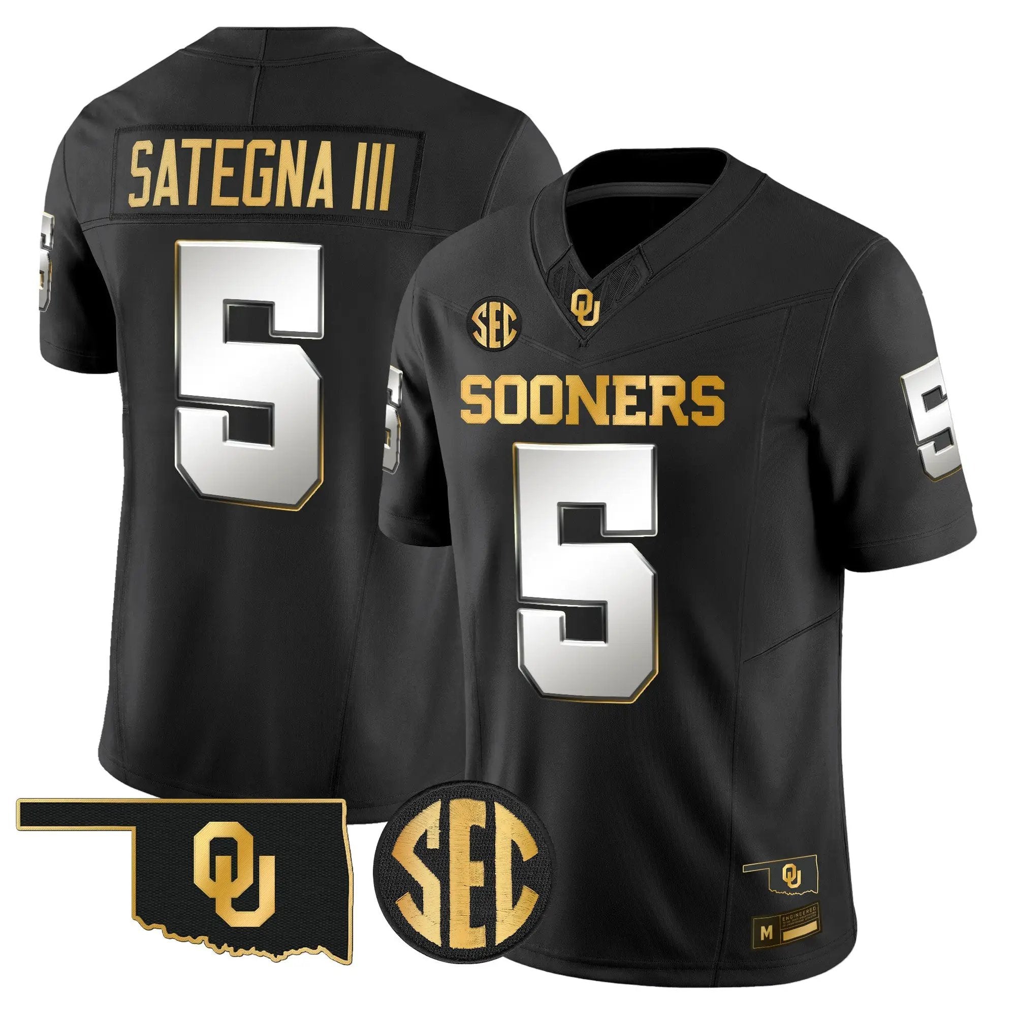 Oklahoma Sooners 2026 Gold Vapor Limited Jersey - Stitched 24 OU 2026 Gold Vapor Limited Jersey - Stitched by Digigearus