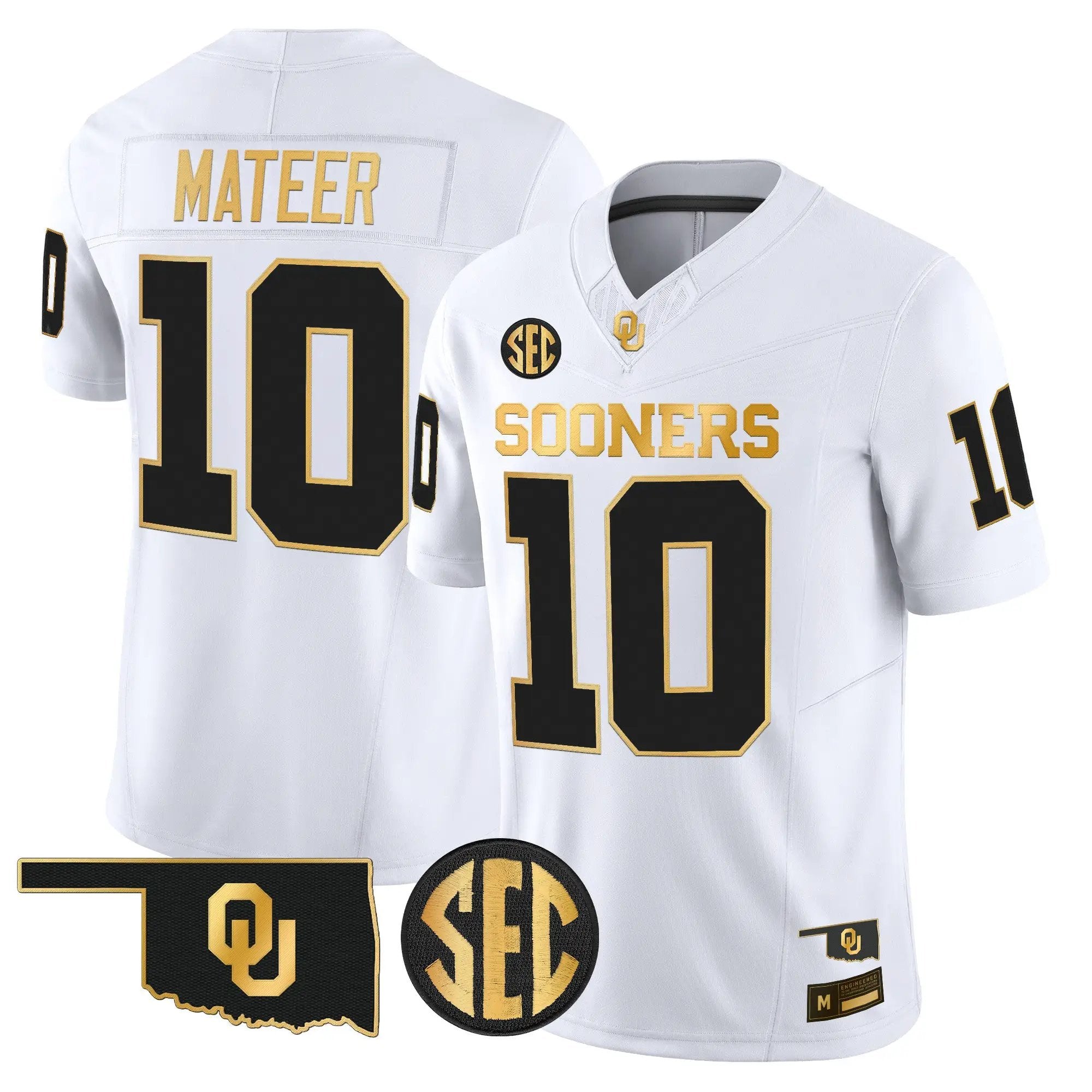 Oklahoma Sooners 2026 Gold Vapor Limited Jersey - Stitched 11 OU 2026 Gold Vapor Limited Jersey - Stitched by Digigearus