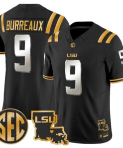 LSU 2026 Louisiana Patch Gold Vapor Limited Jersey - Stitched by Digigearus