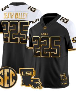 LSU 2026 Louisiana Patch Gold Vapor Limited Jersey - Stitched by Digigearus