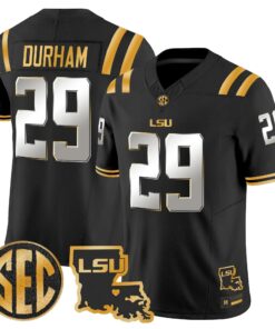 LSU 2026 Louisiana Patch Gold Vapor Limited Jersey - Stitched by Digigearus