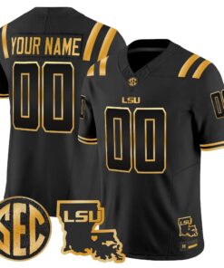LSU 2026 Louisiana Patch Gold Vapor Limited Custom Jersey - Stitched by Digigearus