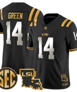 LSU 2026 Louisiana Patch Gold Vapor Limited Jersey - Stitched by Digigearus