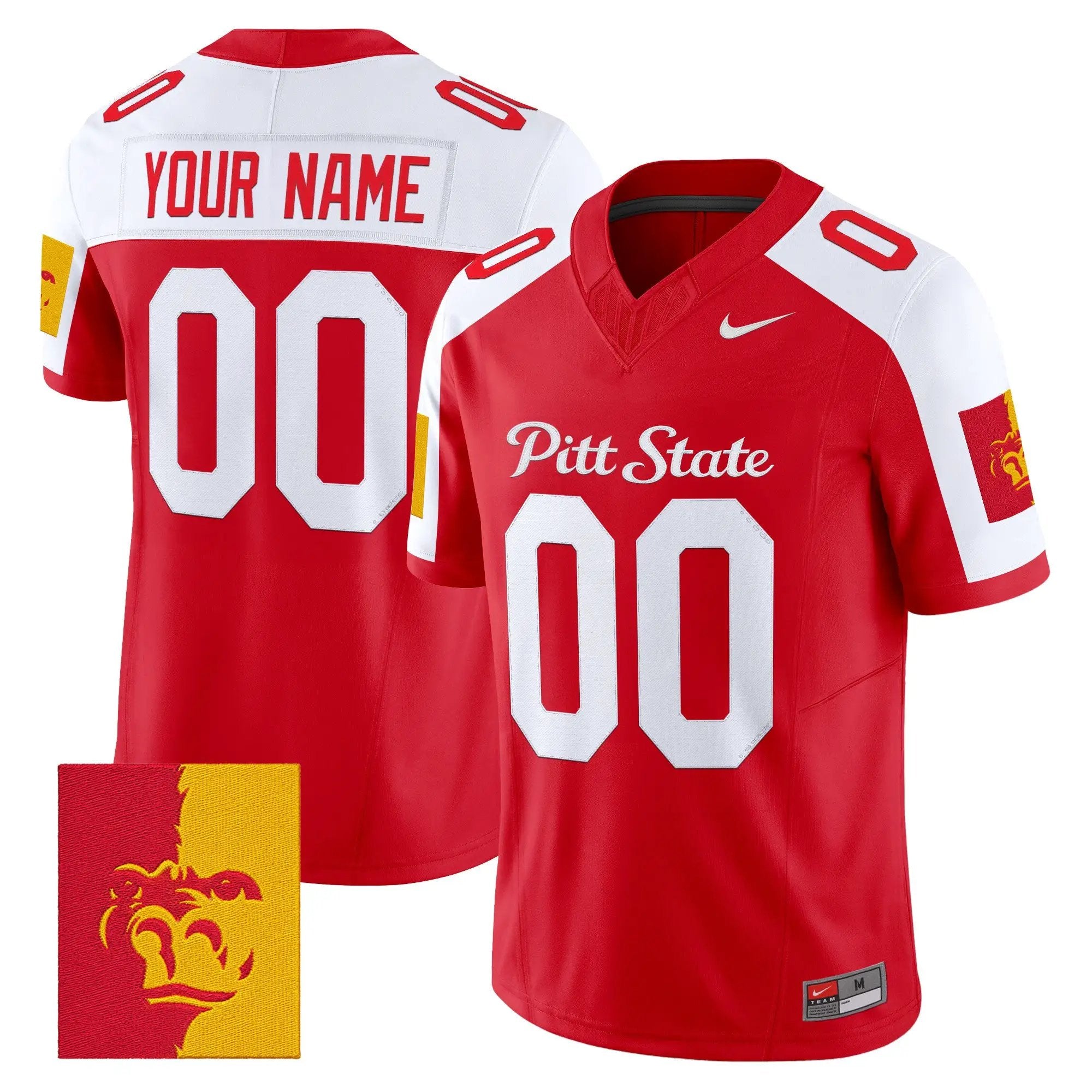 Pittsburg State Athletics 2026 Vapor Limited Custom Jersey - Stitched by Digigearus