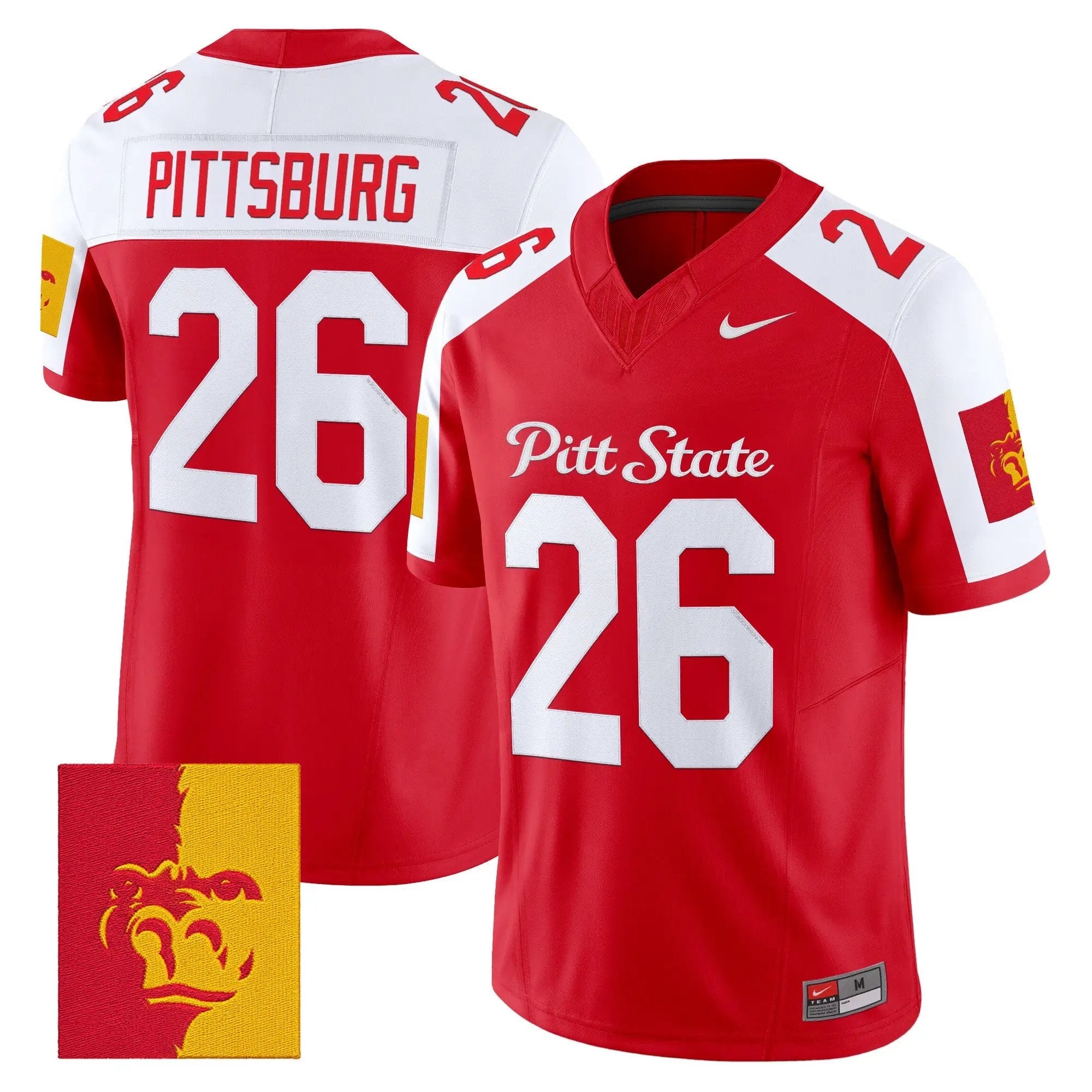 Pittsburg State Athletics 2026 Vapor Limited Jersey - Stitched by Digigearus