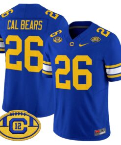 California Golden Bears Throwback Vapor Limited Jersey - Stitched by Digigearus