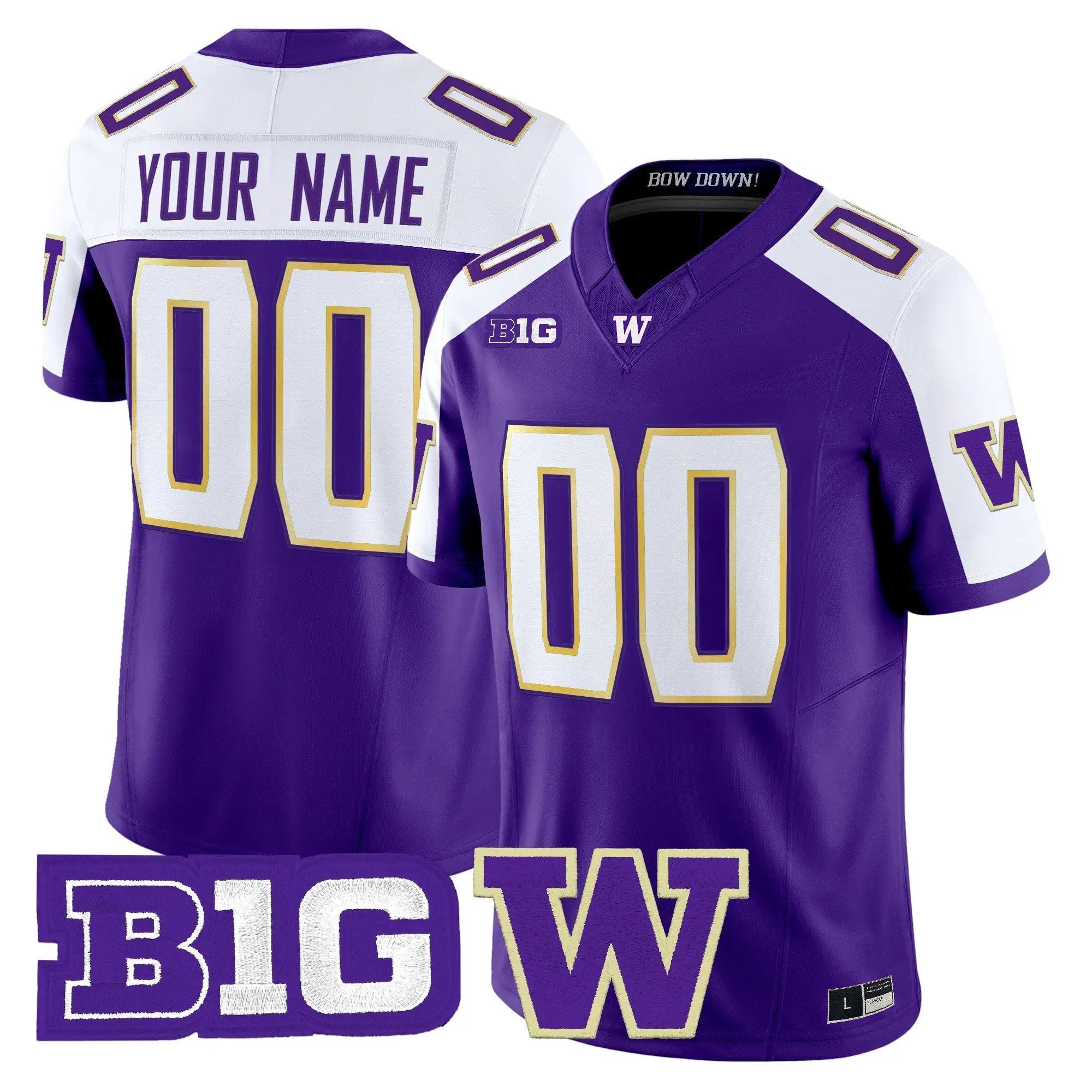 Washington Huskies 2026 Vapor Limited Custom Jersey - Stitched 4 Washington Huskies 2026 Vapor Limited Custom Jersey - Stitched by Digigearus