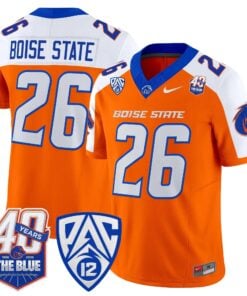 Boise State Broncos 2026 Vapor Limited Jersey - 40th Anniversary Patch - Stitched 48 BSU 2026 Vapor Limited Jersey - 40th Anniversary Patch - Stitched by Digigearus