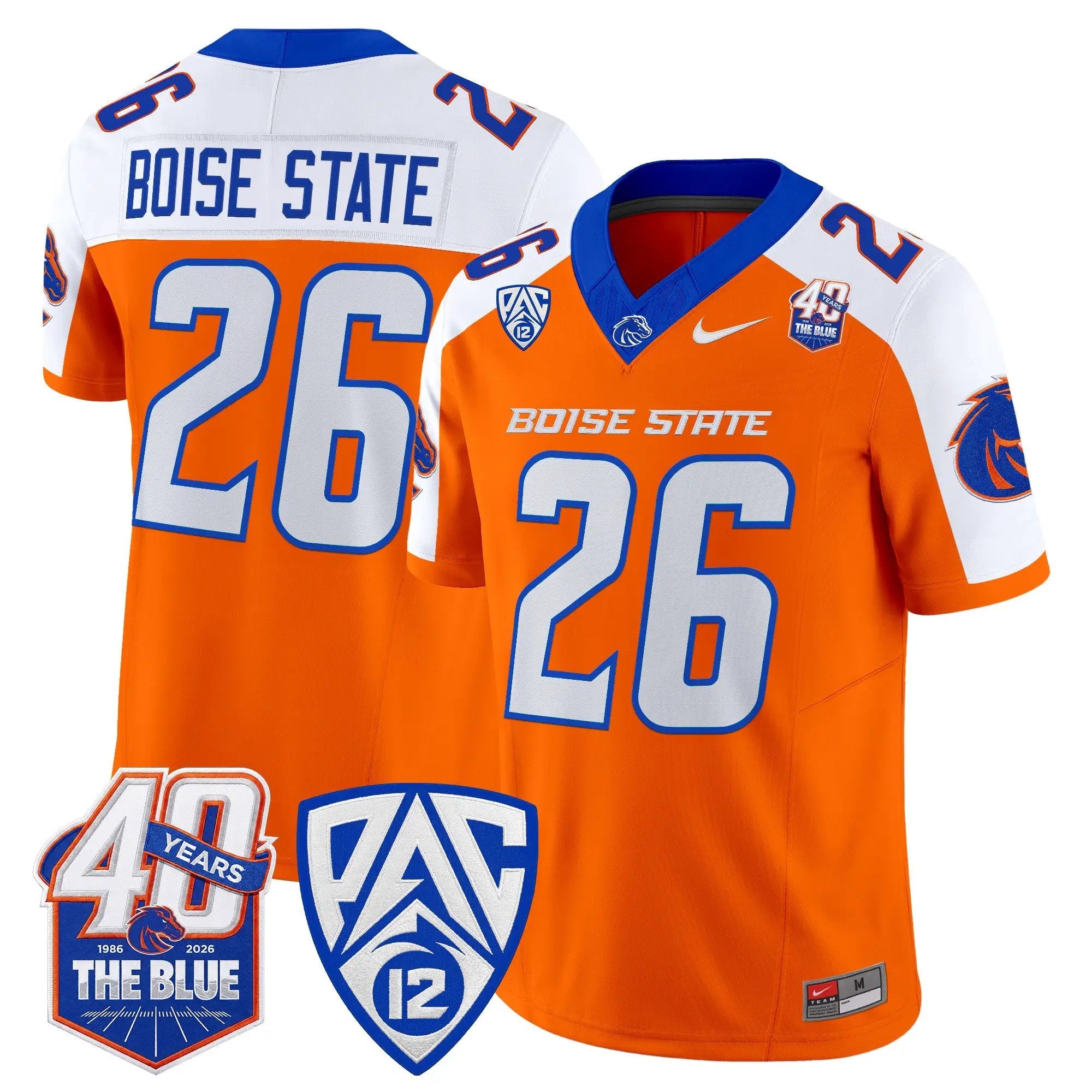 Boise State Broncos 2026 Vapor Limited Jersey - 40th Anniversary Patch - Stitched 11 BSU 2026 Vapor Limited Jersey - 40th Anniversary Patch - Stitched by Digigearus