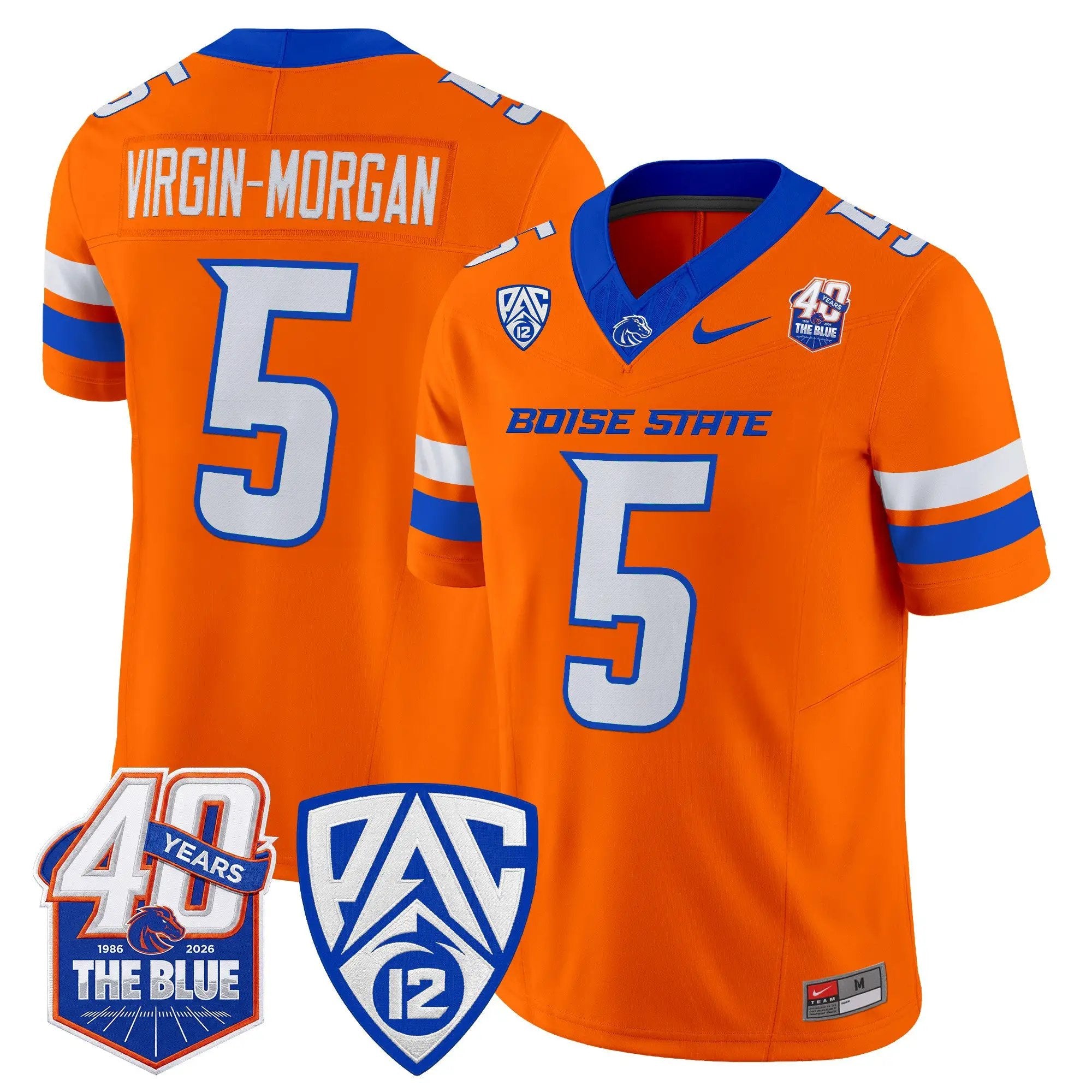 Boise State Broncos 2026 Vapor Limited Jersey - 40th Anniversary Patch - Stitched 21 BSU 2026 Vapor Limited Jersey - 40th Anniversary Patch - Stitched by Digigearus