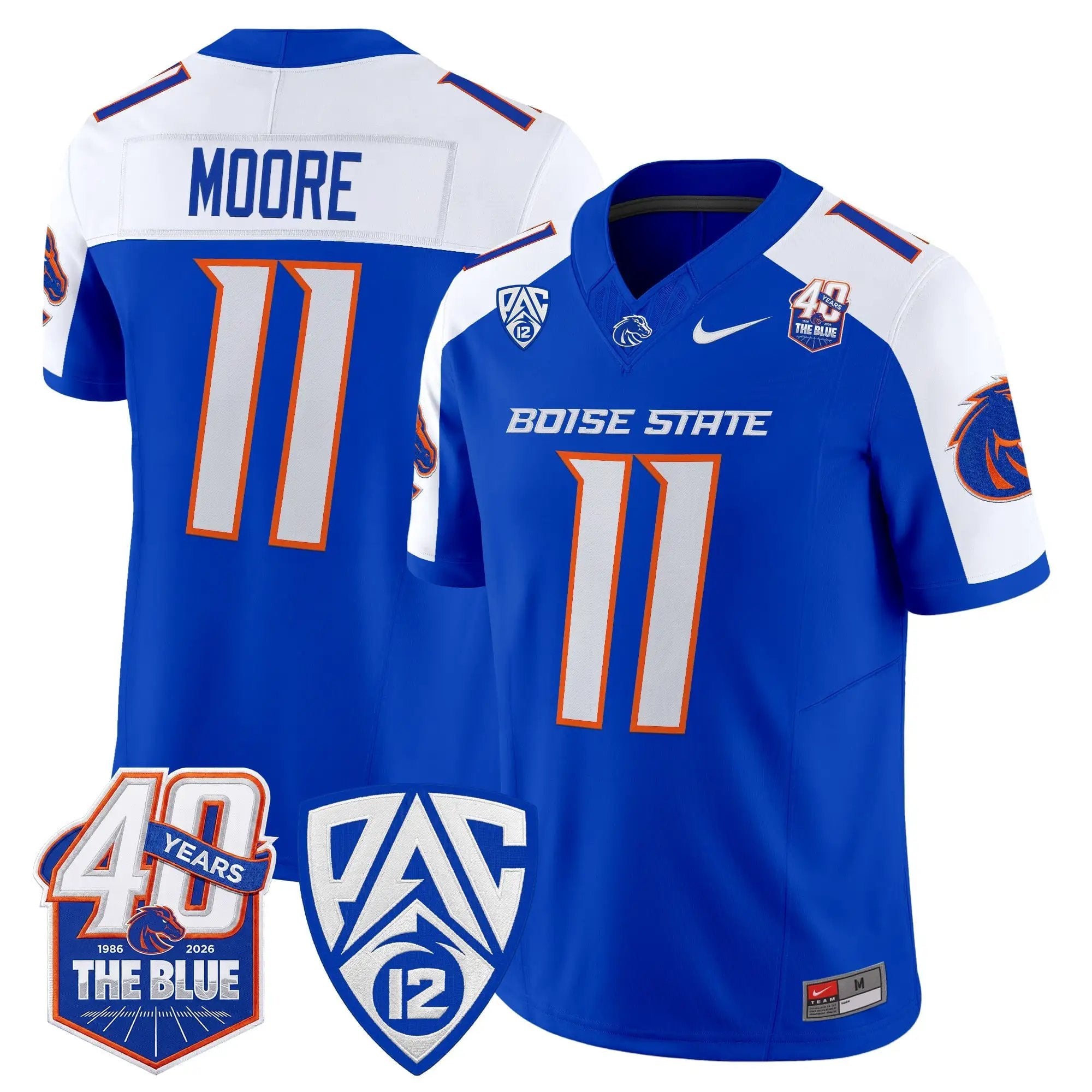 Boise State Broncos 2026 Vapor Limited Jersey - 40th Anniversary Patch - Stitched 3 BSU 2026 Vapor Limited Jersey - 40th Anniversary Patch - Stitched by Digigearus