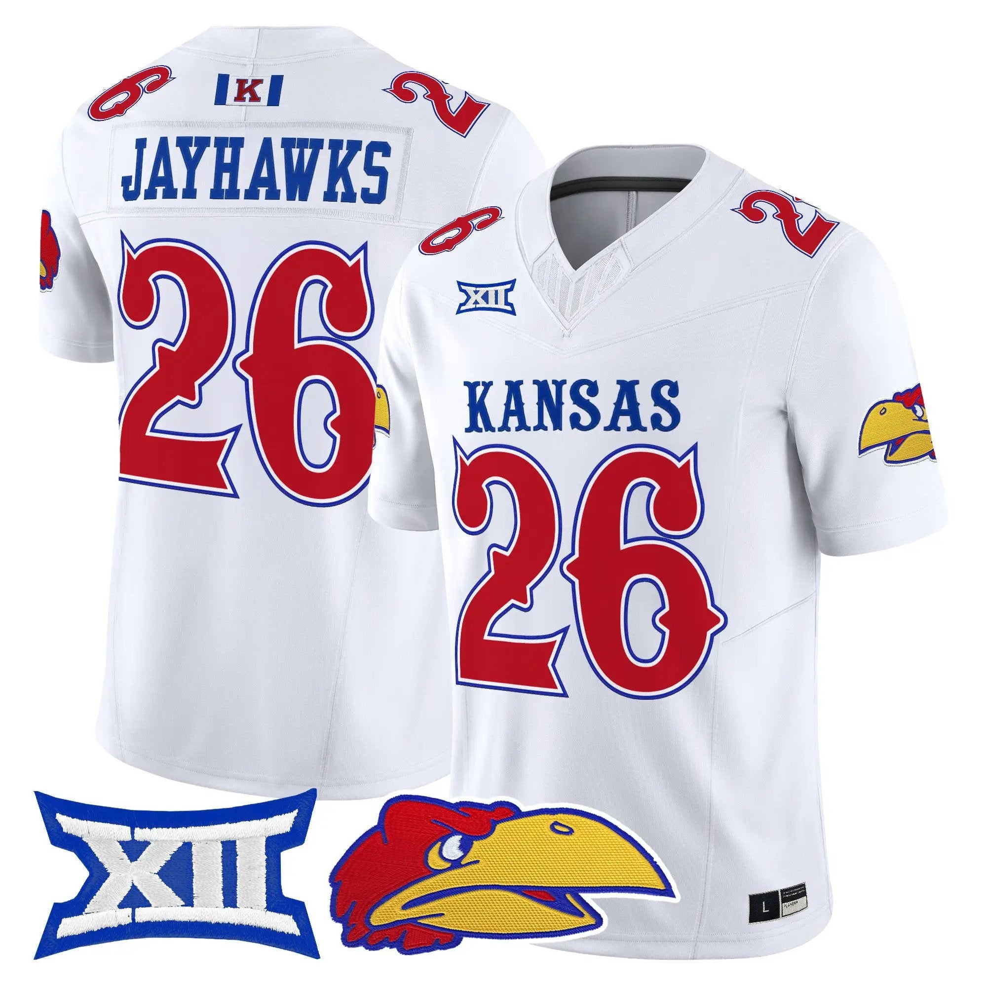 Kansas Jayhawks 2026 Vapor Limited Jersey - Stitched 6 KU 2026 Vapor Limited Jersey - Stitched by Digigearus